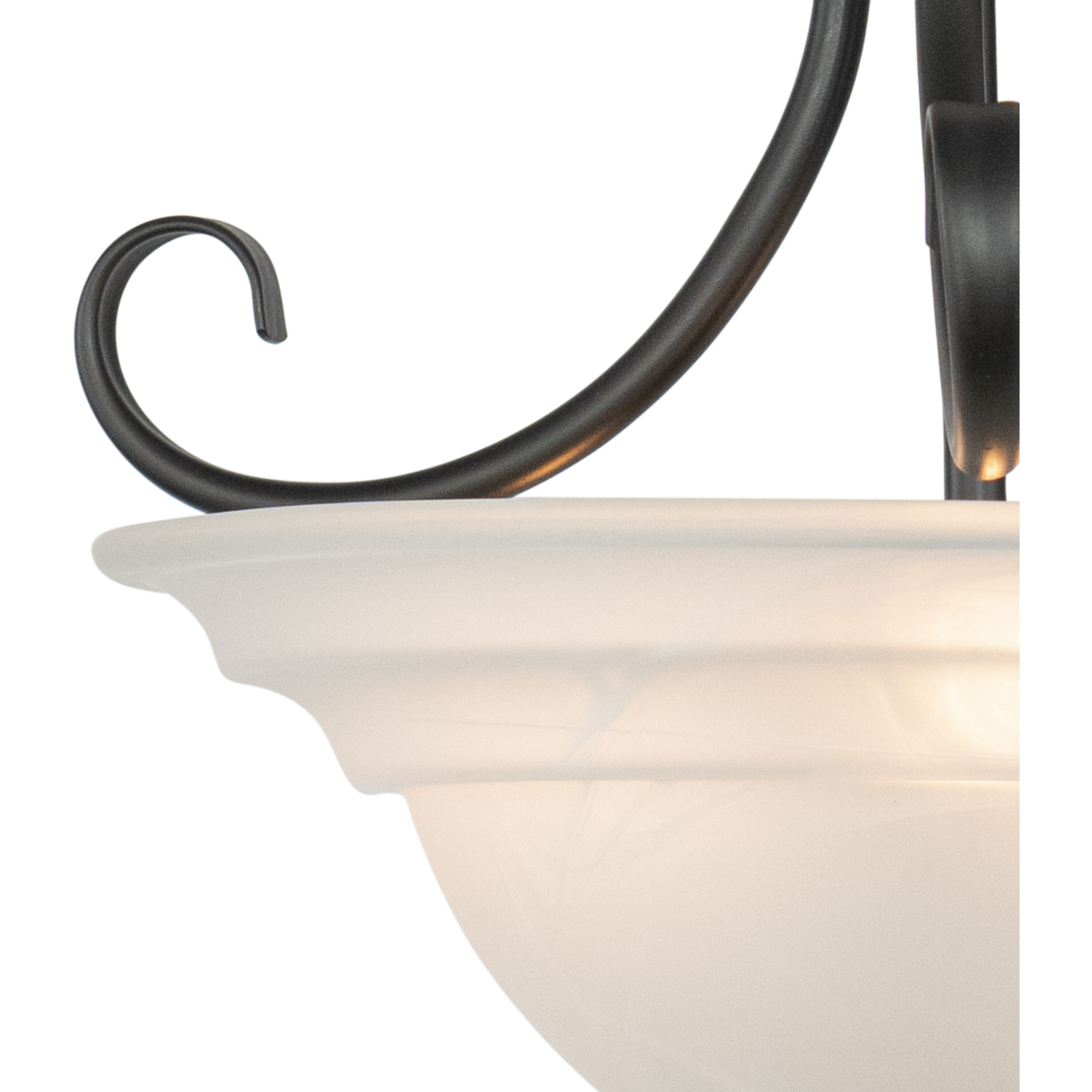 Babylon LED 14 inch Oil Burnished Bronze Semi-Flush Mount Ceiling Light