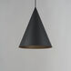 Pitch LED 13.75 inch Black Single Pendant Ceiling Light