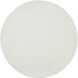 Tondo 15.5 inch White and Black with Clear Accent Table