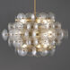Loren 12 Light 30 inch Weathered Brass Chandelier Ceiling Light