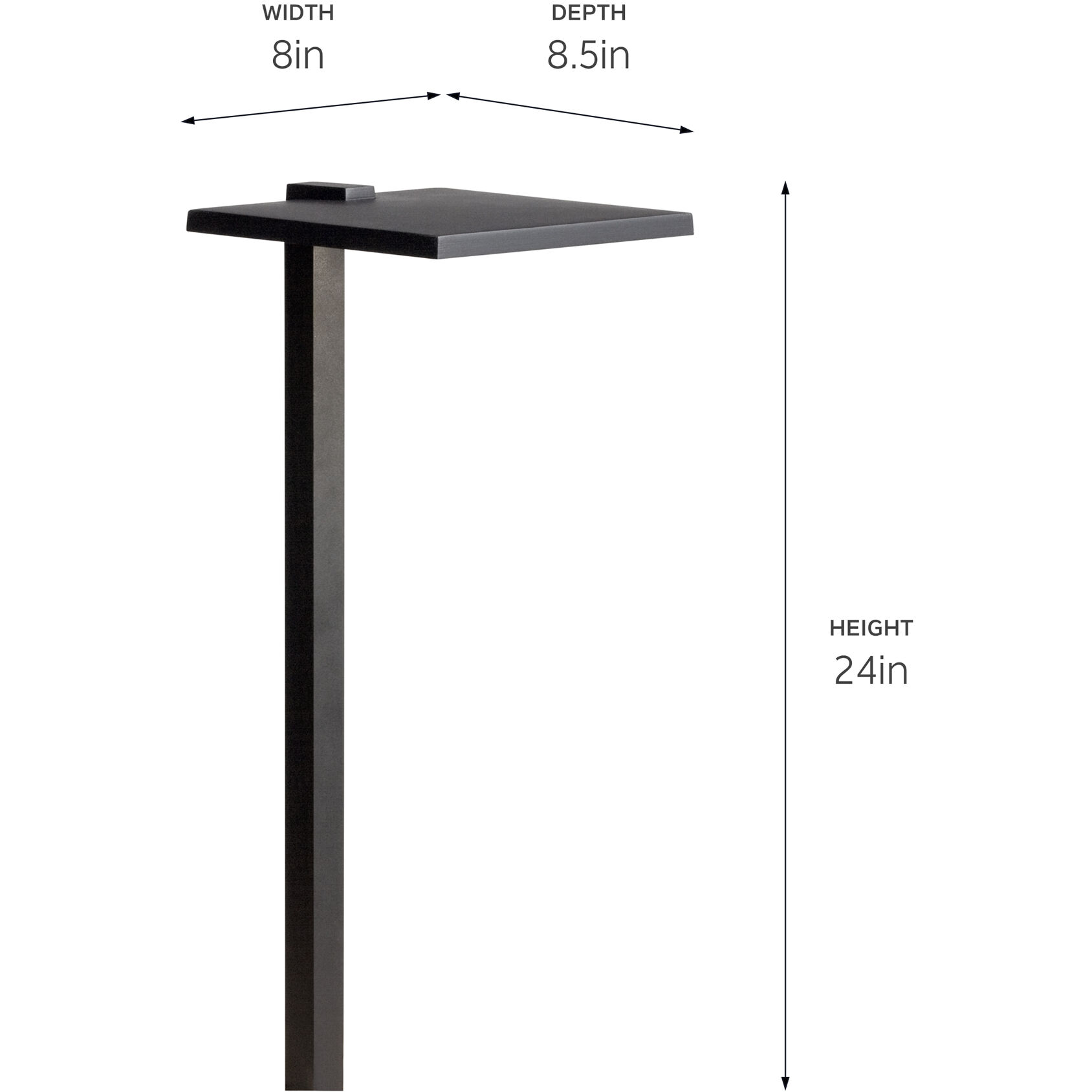 Independence 12 2.00 watt Textured Black Landscape 12V LED Path/Spread in 3000K