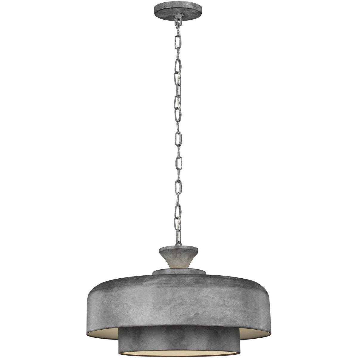 ED Ellen DeGeneres Haymarket 1 Light 18.13 inch Weathered Galvanized Pendant Ceiling Light