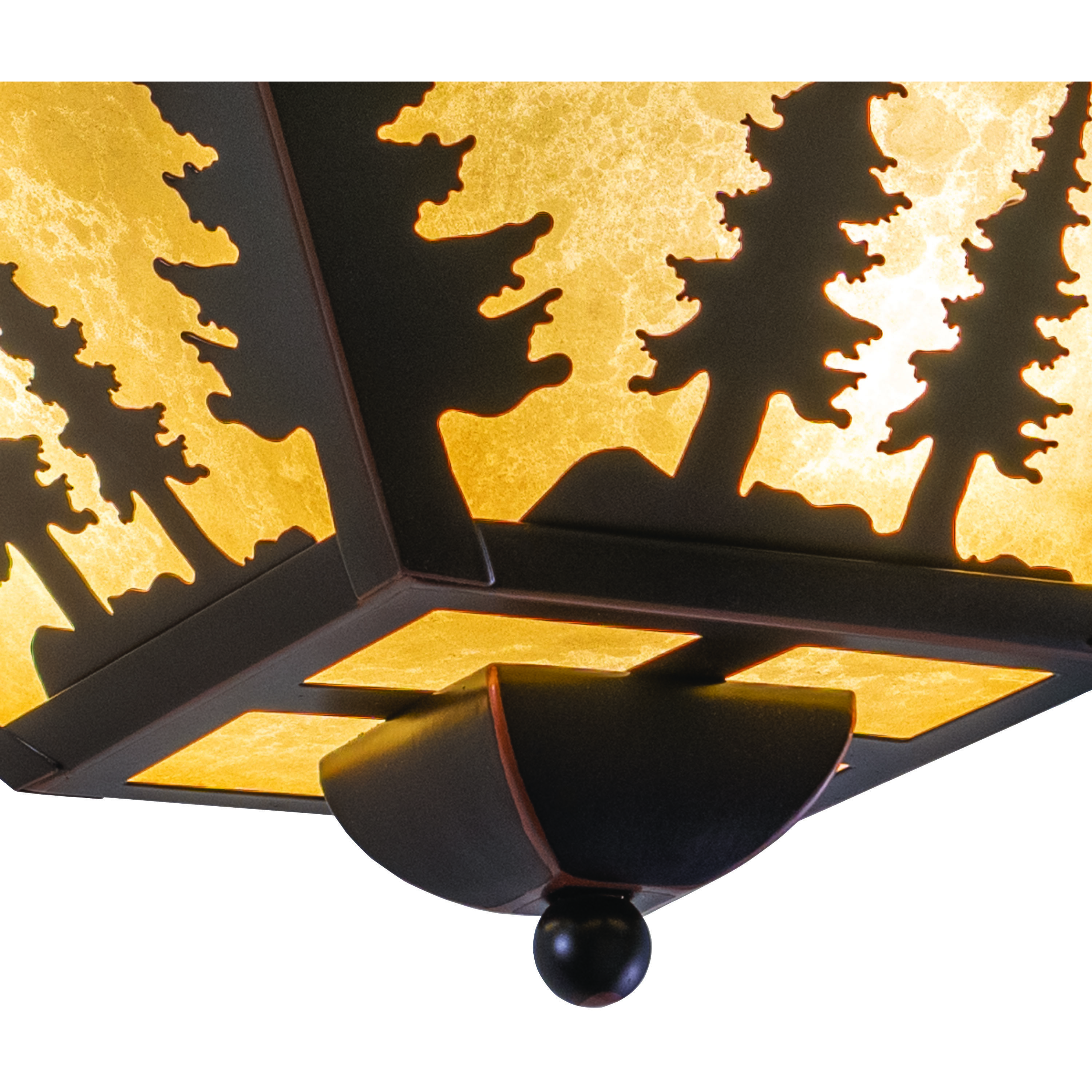 Yosemite LED 14 inch Burnished Bronze Flush Mount Ceiling Light