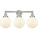 Beacon 3 Light 24.5 inch Brushed Satin Nickel Bath Vanity Light Wall Light