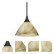 Domi 1 Light Black Cord Pendant Ceiling Light