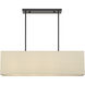 Summit 4 Light 36 inch Bronze Linear Chandelier Ceiling Light, Large