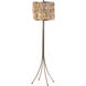 Lowcountry 60 watt Antique Platinum Floor Lamp Portable Light