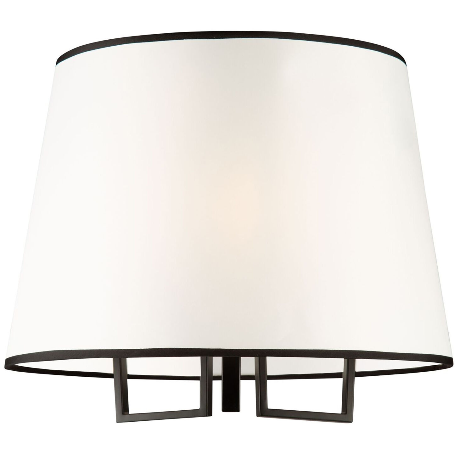 Coco LED 15.7 inch Gold and Black Semi-Flush Mount Ceiling Light