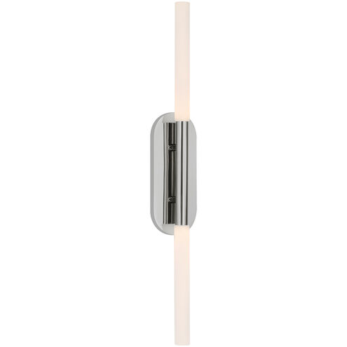 Kelly Wearstler Rousseau LED 4.25 inch Polished Nickel Vanity Sconce Wall Light, Large