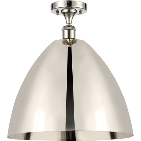 Ballston Dome 1 Light 16 inch Polished Nickel Semi-Flush Mount Ceiling Light