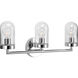 Signal 3 Light 23.13 inch Polished Chrome Bath Vanity Wall Light