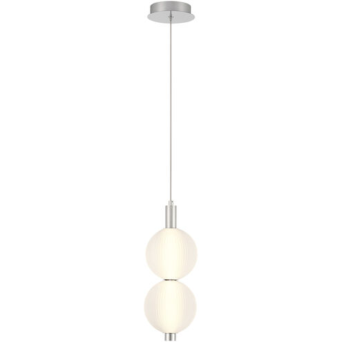 Palmas 2 Light 6 inch Polished Nickel Mini Pendant Ceiling Light