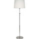 Koleman 49.25 inch 100 watt Polished Nickel Floor Lamp Portable Light