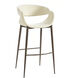 Luna 40.55 inch Light Beige and Walnut Bar Stool
