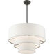 Carrington 4 Light 23 inch Bronze Pendant Chandelier Ceiling Light