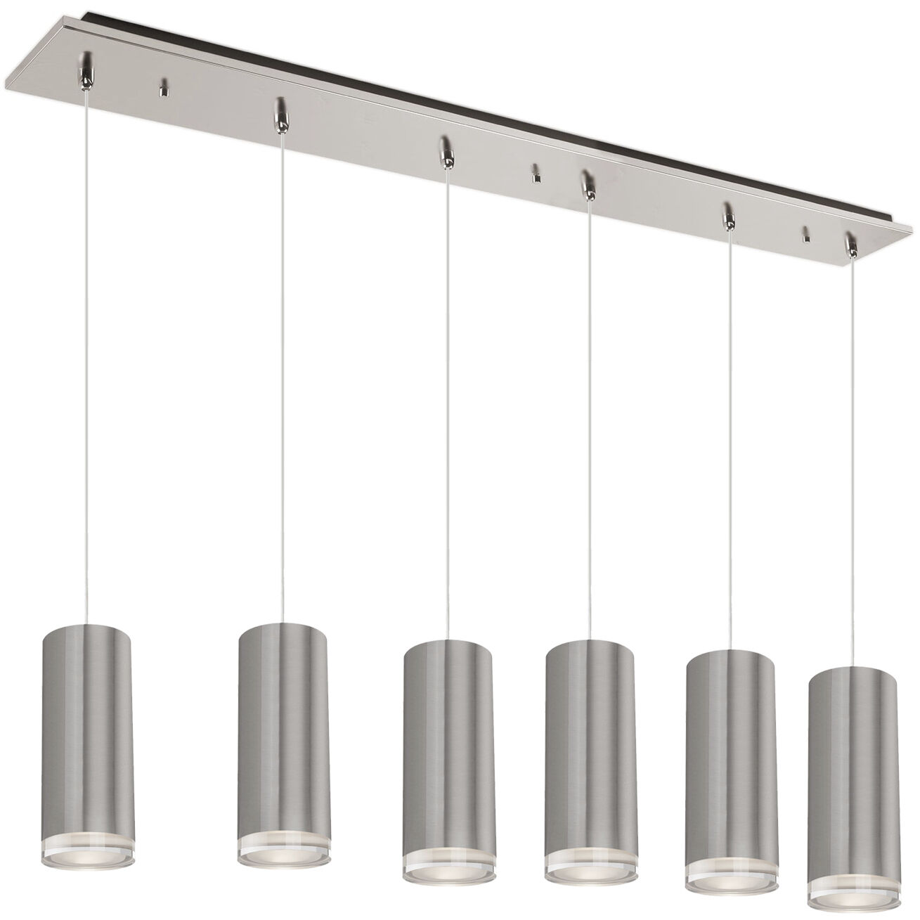 Cameo Multi Pendant Ceiling Light in Brushed Nickel
