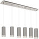 Cameo Multi Pendant Ceiling Light in Brushed Nickel