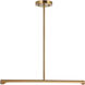 Novelle LED 24 inch Aged Gold Brass Pendant Ceiling Light