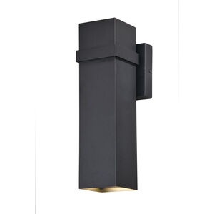 Lavage LED 14 inch Textured Black Outdoor Wall