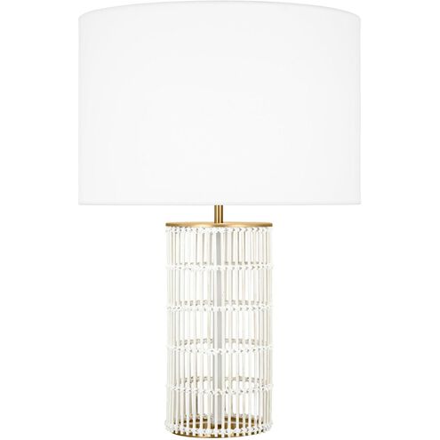 ED Ellen DeGeneres Elio 24.5 inch 9.00 watt Burnished Brass Table Lamp Portable Light