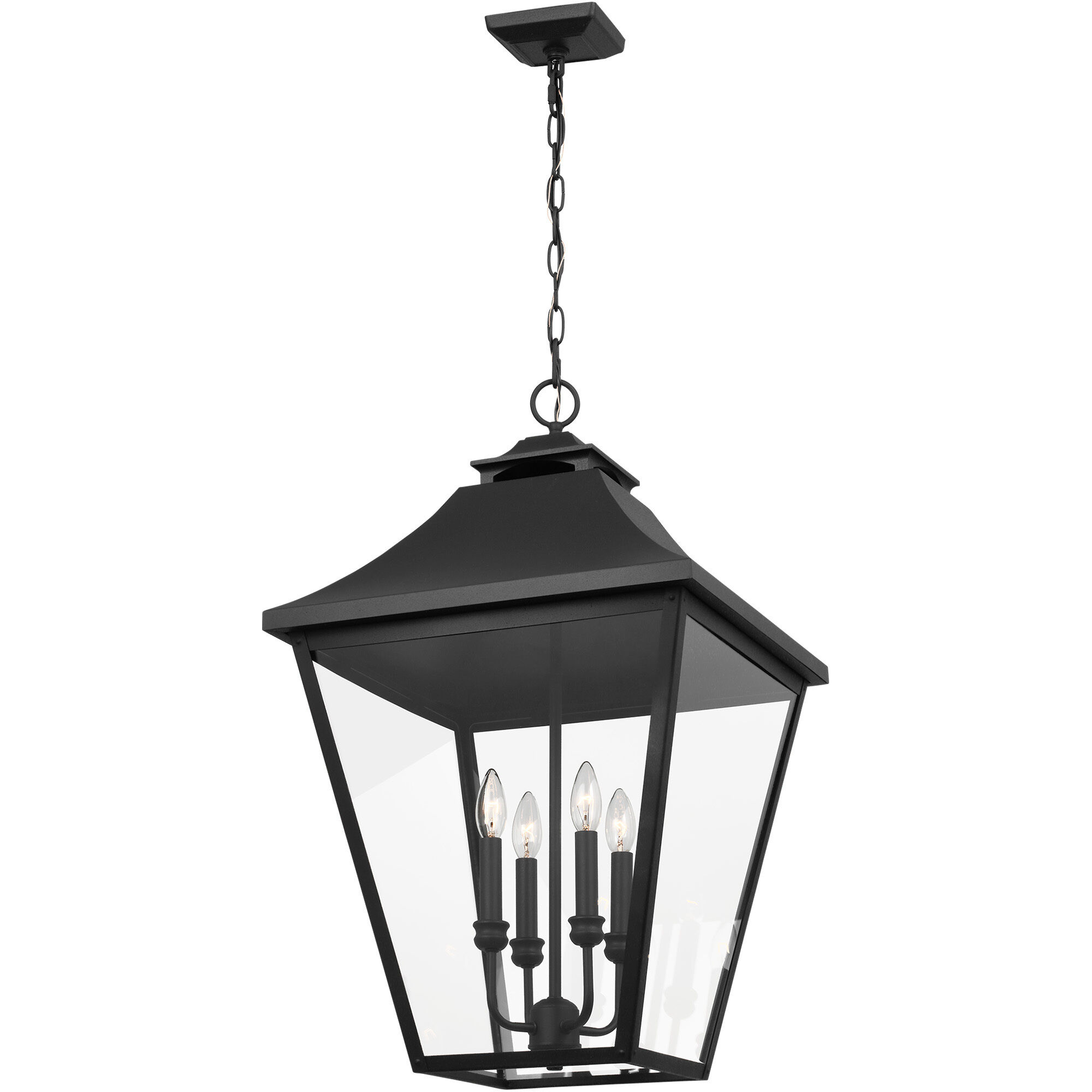 Sean Lavin Galena 4 Light 17.5 inch Textured Black Outdoor Hanging Lantern