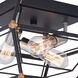 Bartlett LED 18 inch Oil Rubbed Bronze and Satin Nickel Flush Mount Ceiling Light