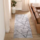 Sesia 94 X 32 inch Light Grey Rug in 2 x 8