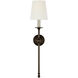 Chapman & Myers Classic LED 6.5 inch Bronze Tail Sconce Wall Light