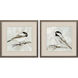 Feathered Melody Gray and Metallic and Black Framed Art, Propac