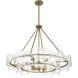 Elora 12 Light 35.75 inch Legacy Brass Pendant Ceiling Light