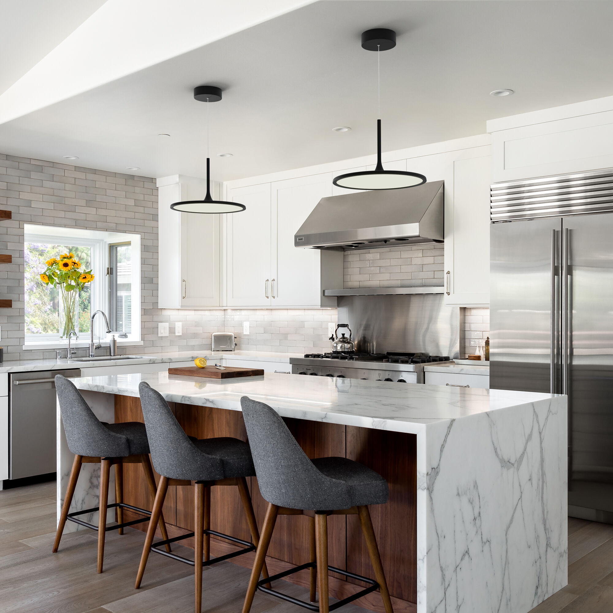 Salm 17.25 inch Black Pendant/Chandelier Ceiling Light