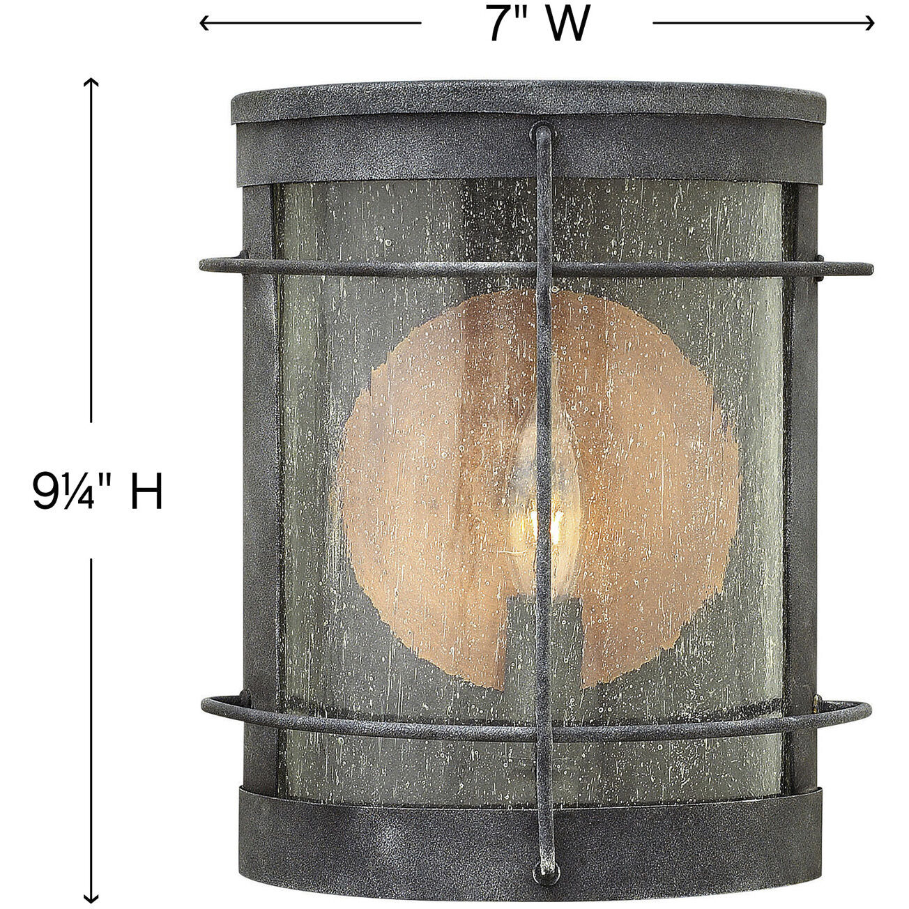Newport Outdoor Wall Mount Lantern, Small