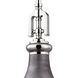 Fishkill 1 Light 9 inch Weathered Zinc with Polished Nickel Mini Pendant Ceiling Light