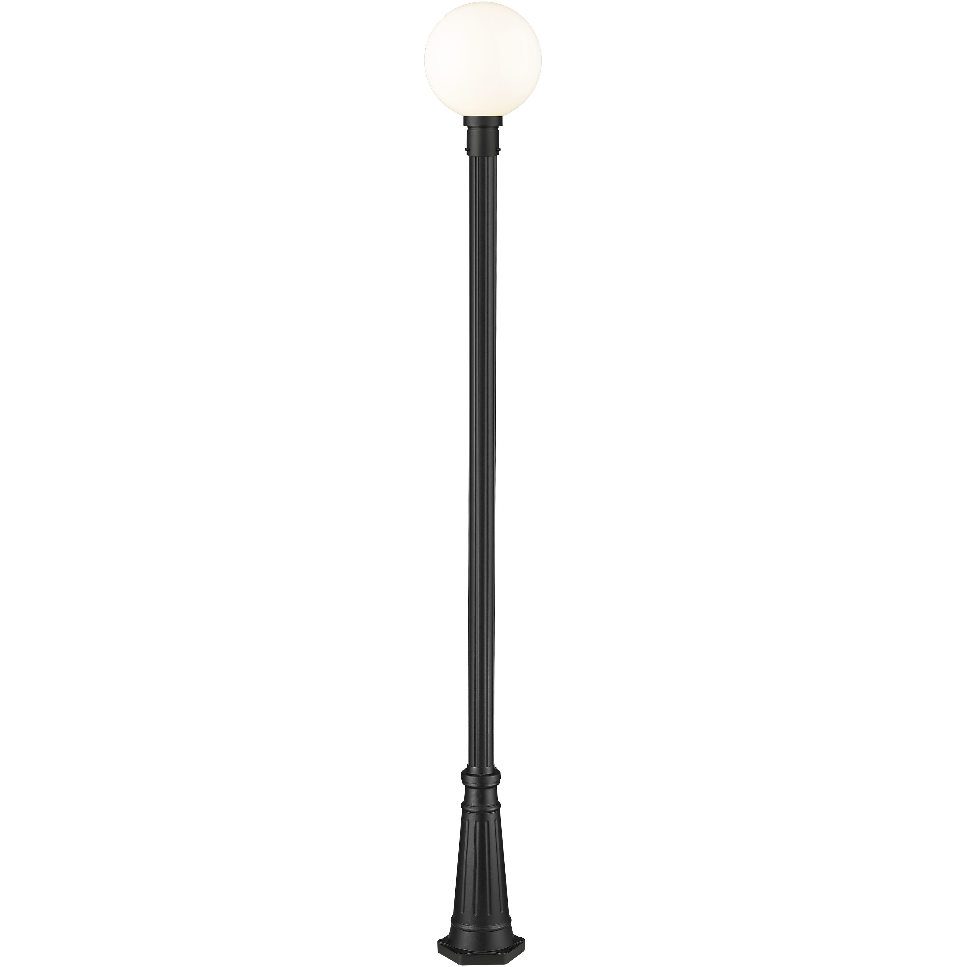 Laurent 1 Light 109.75 inch Black Outdoor Post Mounted Fixture