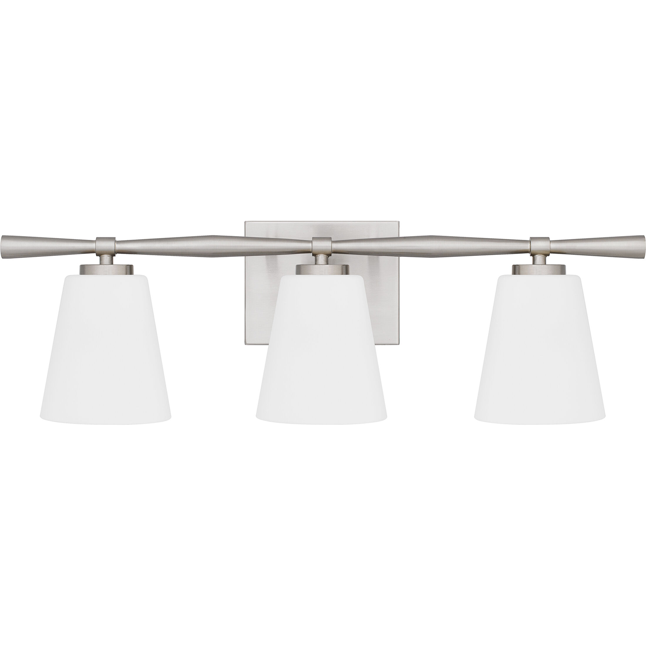 Brindley 3 Light 24 inch Brushed Nickel Bath Light Wall Light