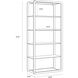 Ambretta Gold / Clear Bookcase, Large