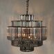 Axa 6 Light 25 inch Matte Black Chandelier Ceiling Light