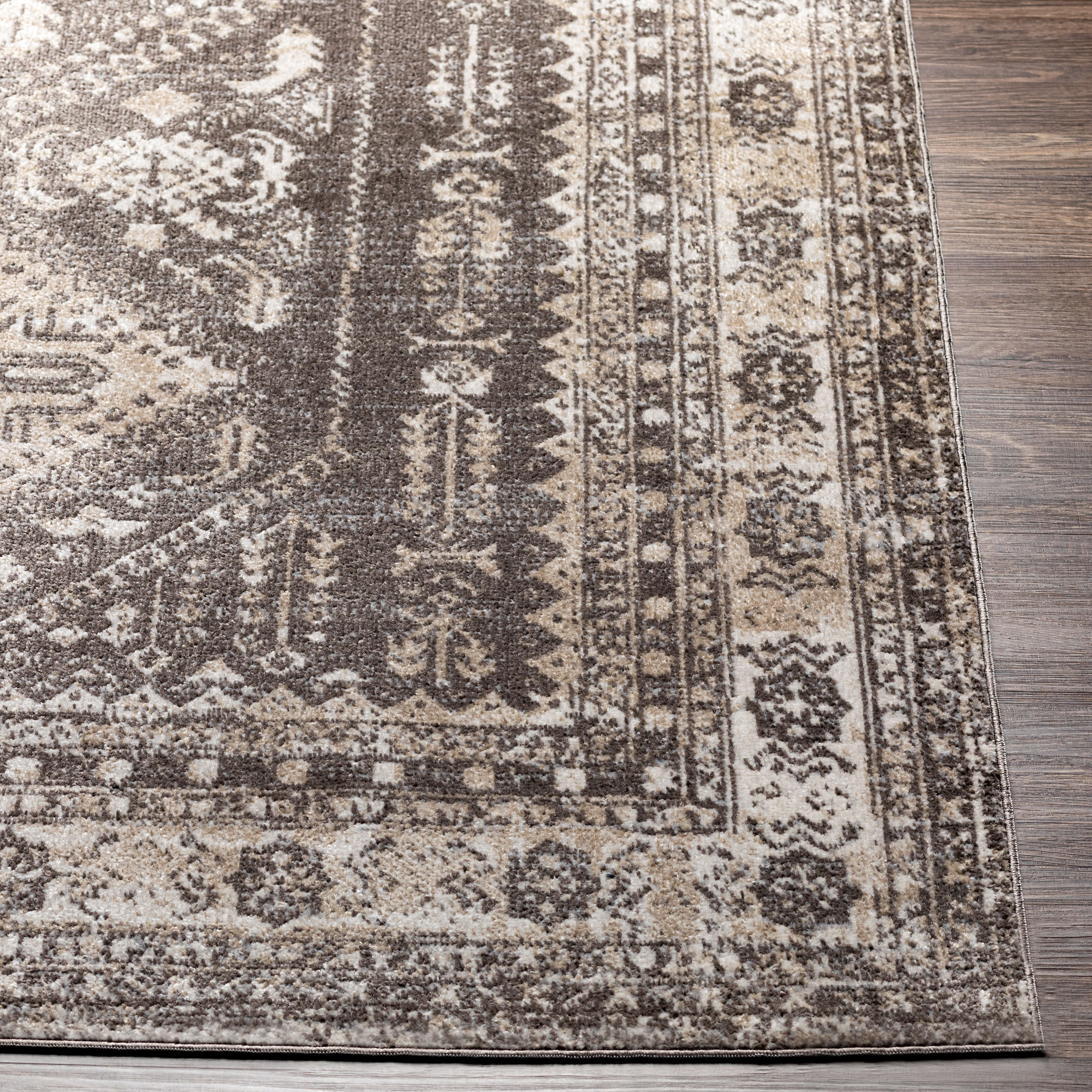 Lavadora 87 X 31 inch Dark Brown Rug in 2.5 x 8, Runner