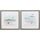 Waterside Collection Turquoise Framed Art