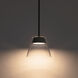 Chandra LED 8 inch Black Mini-Pendant Ceiling Light, dweLED