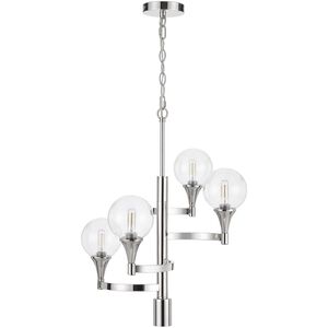 Milbank 4 Light 19 inch Chrome Chandelier Ceiling Light