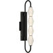 Geode 4 Light 27 inch Matte Black Outdoor Wall Light