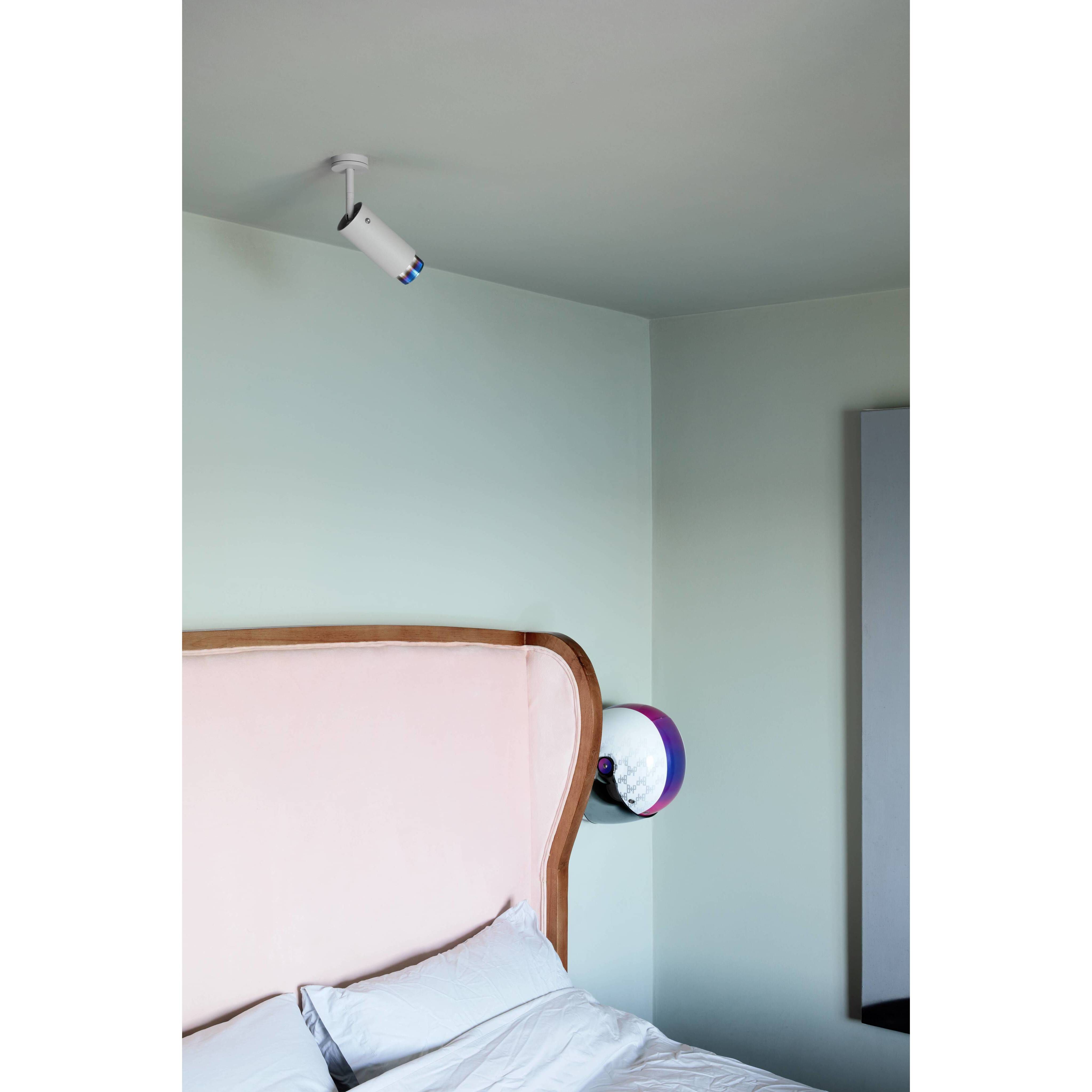 Exhaust Spot 1 Light 110-120 Stone / Burnt Steel Spotlight Ceiling Light