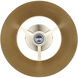 Daxton 1 Light 12.75 inch Matte White and Gold Semi-Flush Mount Ceiling Light