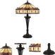 Tiffany 26 inch 60.00 watt Black Table Lamp Portable Light