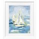 Setting Sail Blue and Green and Yellow Framed Art, Propac