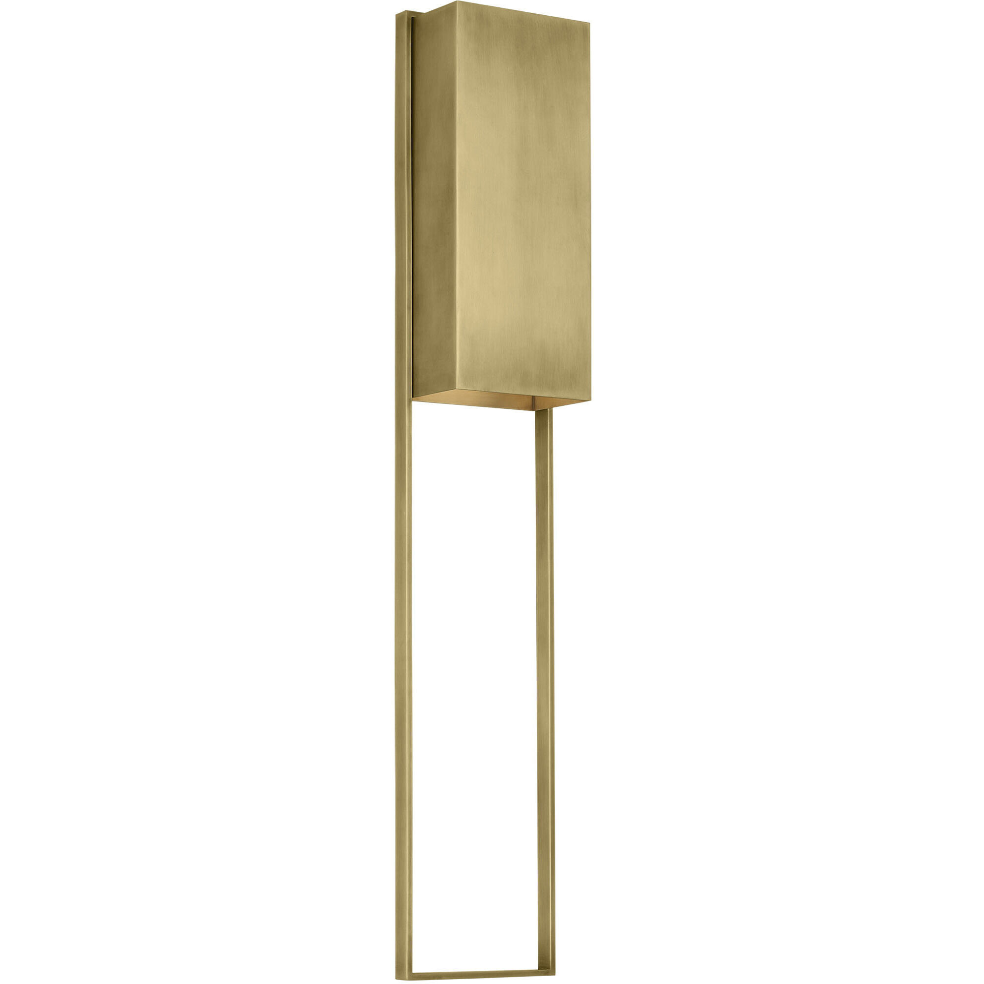 Mick De Giulio Alude LED 45 inch Hand-Rubbed Antique Brass Outoor Wall Light