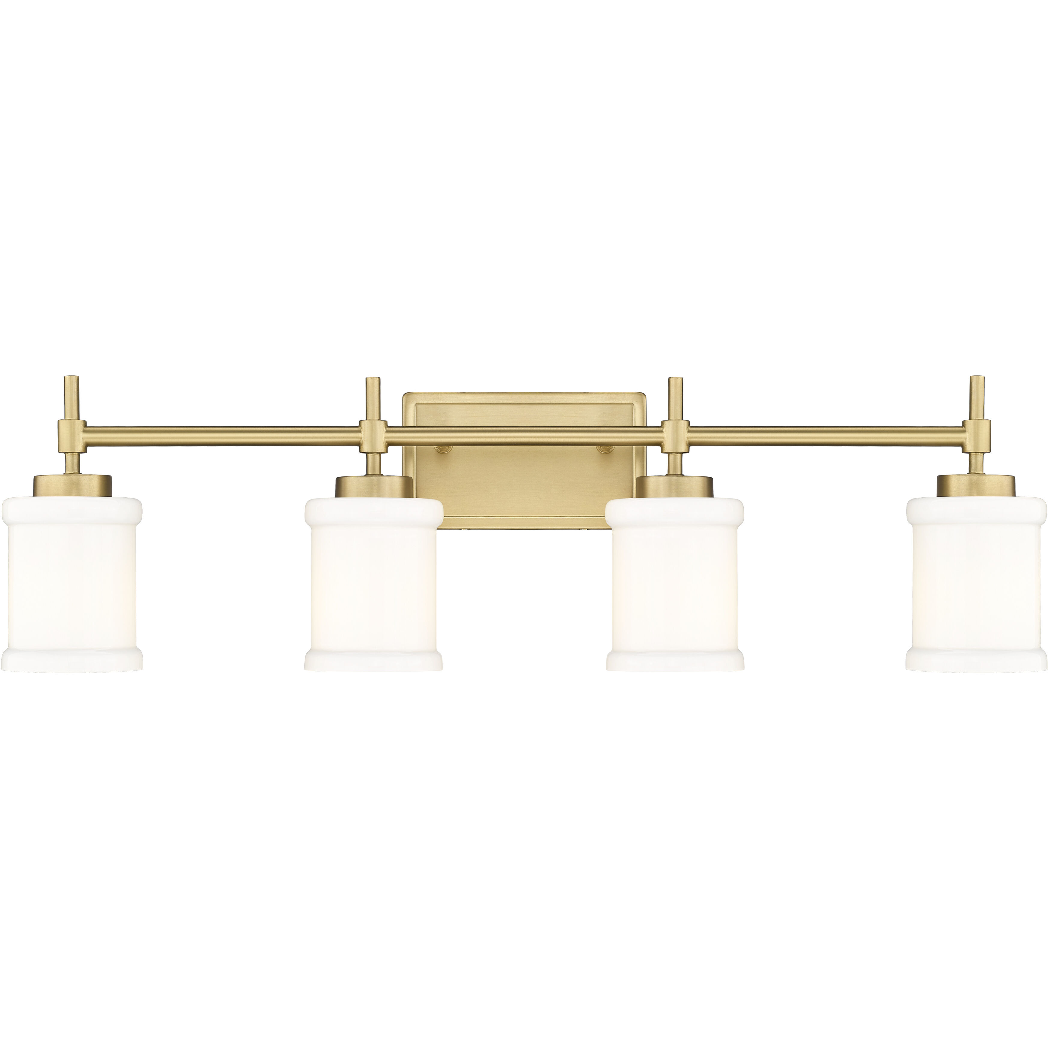 Cadoc 4 Light 31.5 inch Modern Gold Bath Vanity Light Wall Light