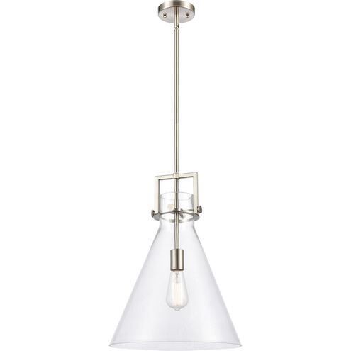 Restoration Newton 1 Light 14 inch Brushed Satin Nickel Mini Pendant Ceiling Light, Restoration