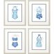 Waterside Collection Blue Framed Art